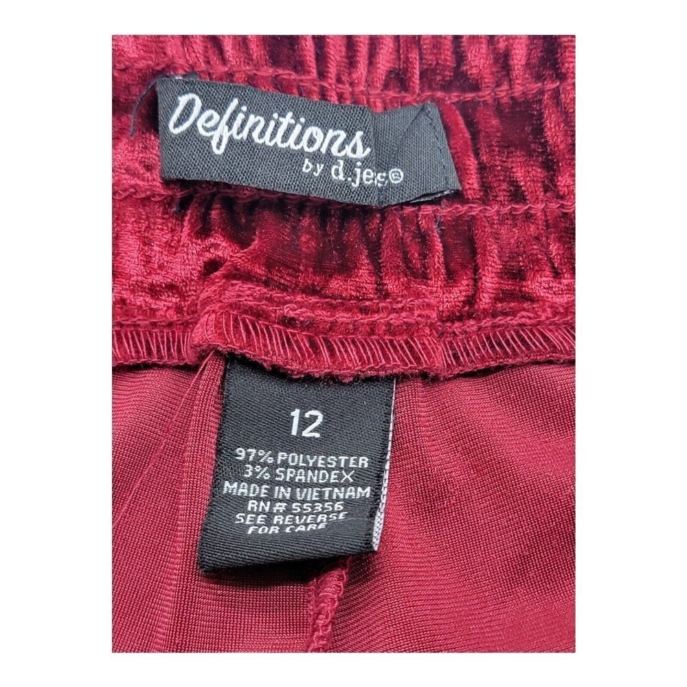 Definitions By D.Jeans Size 12 Velvet Joggers - Picture 4 of 8